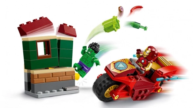 LEGO Marvel Super Heroes 76287 Iron Man s motorkou a Hulk