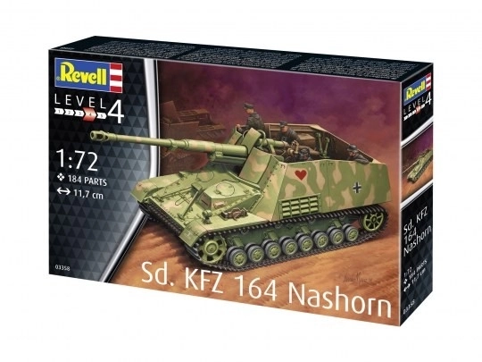 Plastikový model Sd.Kfz. 164 Nashorn 1/72