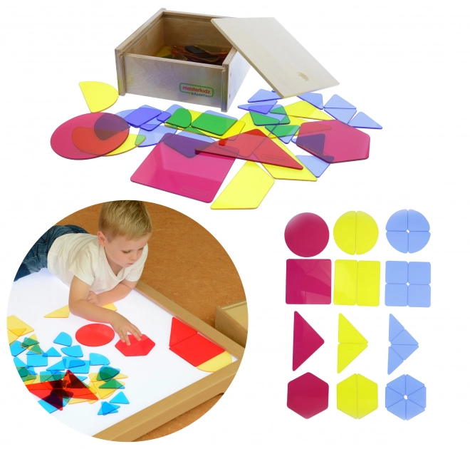 Půlprůhledné geometrické tvary Masterkidz