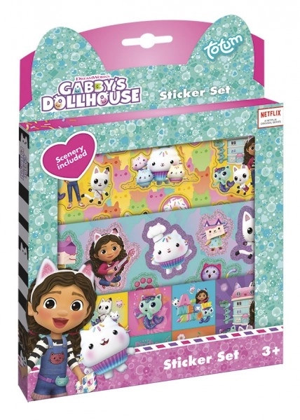 Dárkový box Gabby's Dollhouse se samolepkami