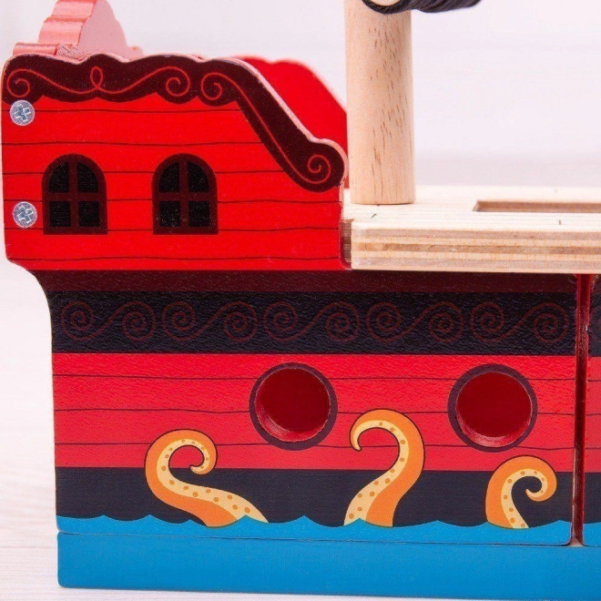 Pirátská galéra Bigjigs Rail