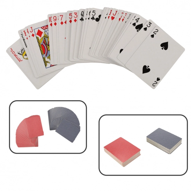 Pokerová sada ve kufříku 500 žetonů 2 balíčky karet