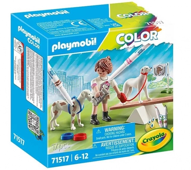 Playmobil Color Trénink se psy