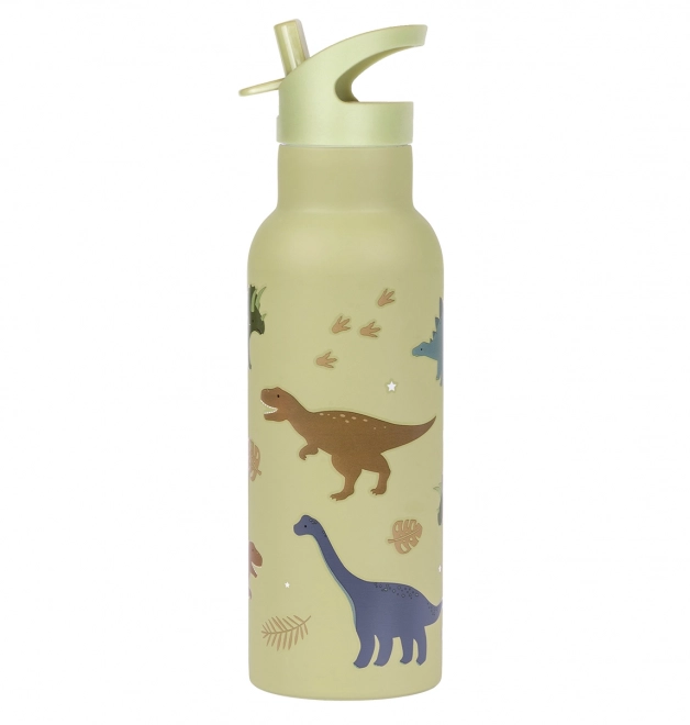 A Little Lovely Company Nerezová lahev na pití 500 ml – Dinosauři