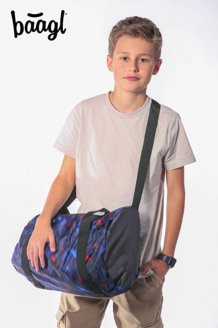 BAAGL set batoh, penál a sportovní taška Skate Indigo