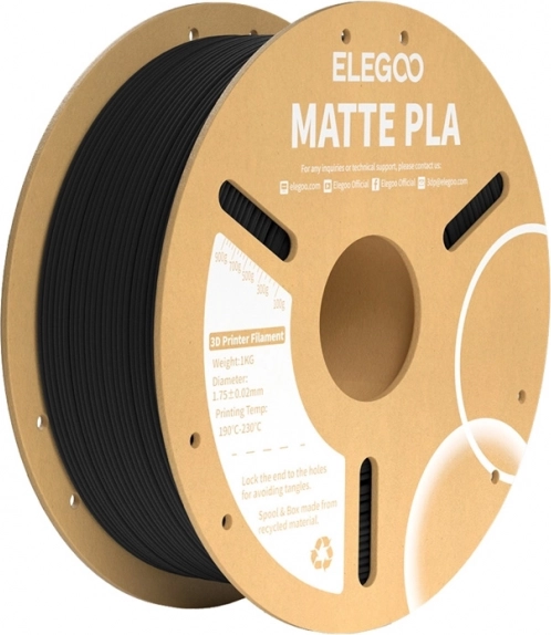 Matné vlákno PLA černé od ELEGOO