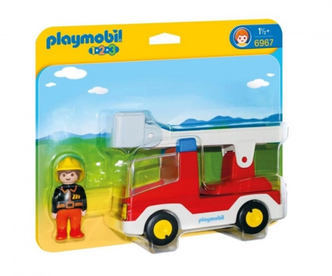 Playmobil 1.2.3 hasičské auto