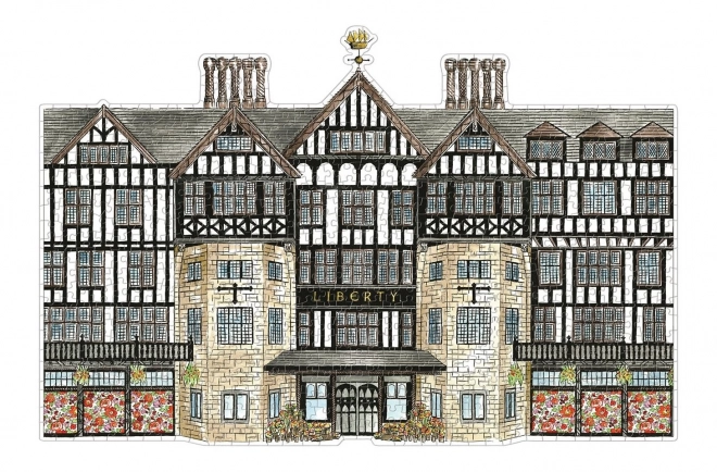 Oboustranné puzzle Liberty London Tudor Building 750 dílků