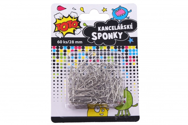 Kancelářské spony barevné 28 mm