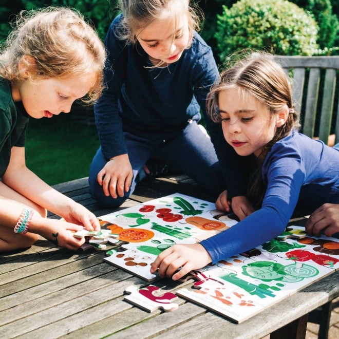Podlahové puzzle s motivem ovoce