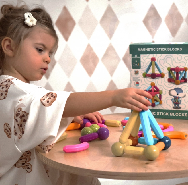 Woopie magnetické vzdělávací stavebnice, 38 dílů