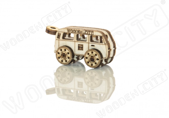 Dřevěné 3D puzzle mini sada Widgets: Historická vozidla