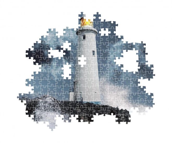 Puzzle Maják v bouři