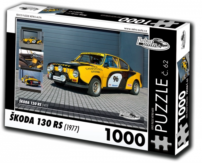 Retro Auta Puzzle Škoda 130 RS 1000 dílků