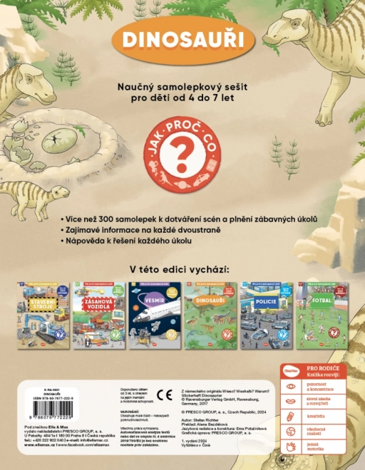 Můj první samolepkový sešit - Dinosauři