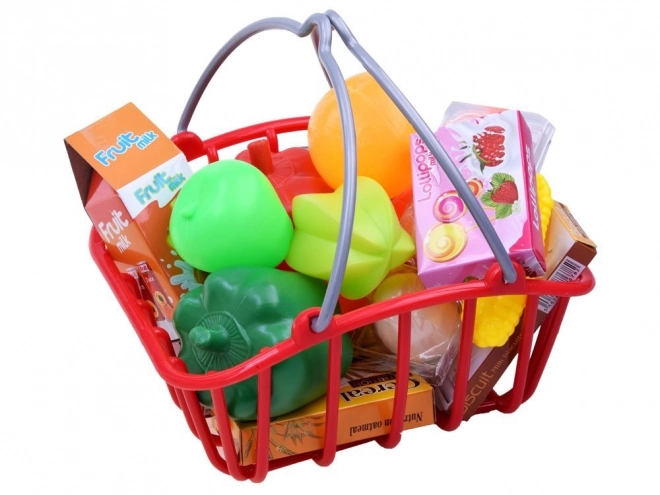Dětský supermarket s pokladnou a skenerem