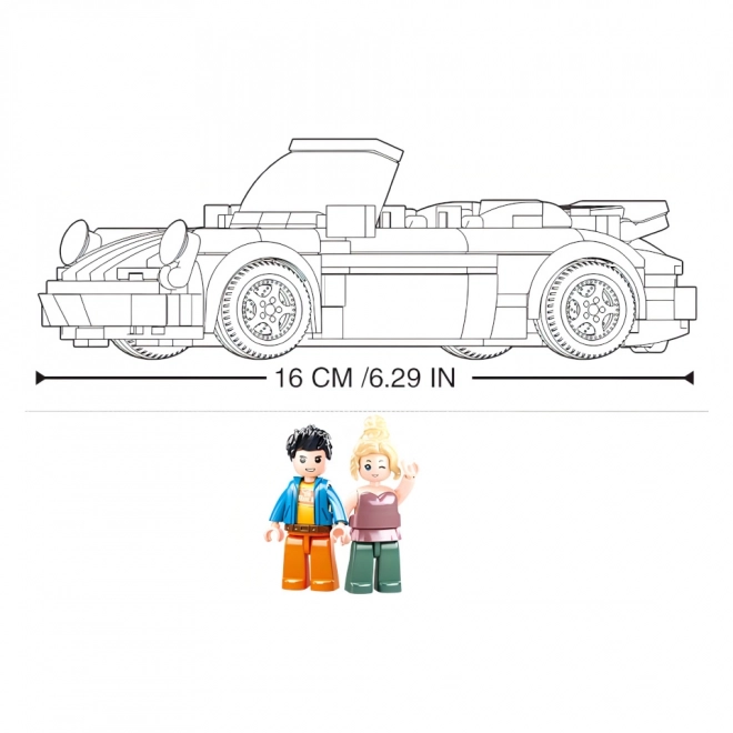 Žlutý sportovní vůz Sluban ModelBricks