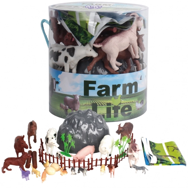 Woopie sada figurek zvířata farma 34 ks