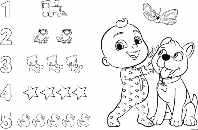 Puzzle Obr Tiny 15 dílků - Cocomelon Veselý den s přáteli