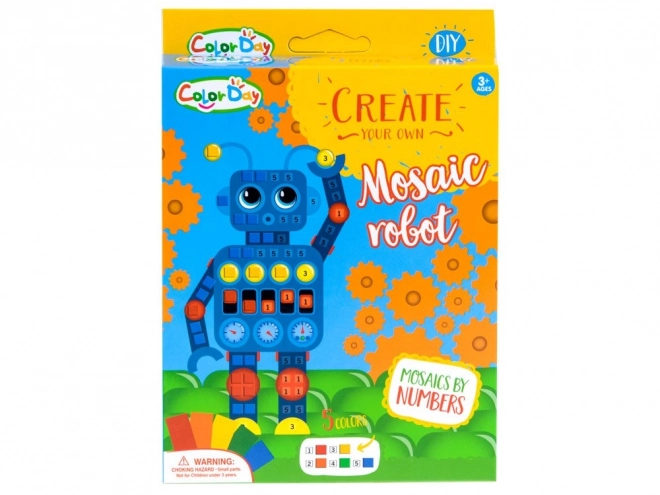 Kreativní pěnová mozaika – Robot