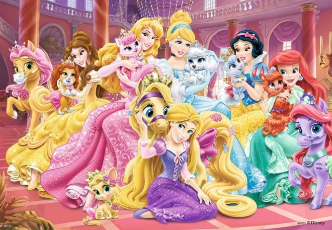 Puzzle Disney princezny a jejich mazlíčci