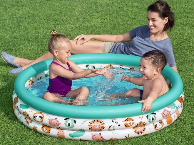 Bestway dětský nafukovací bazének Safari zvířátka