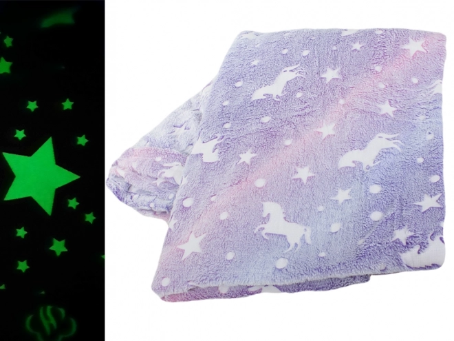 Fleecová deka s rukávy neonová