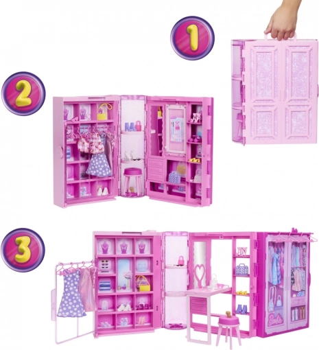 barbie šatník snů 3.0 s panenkou