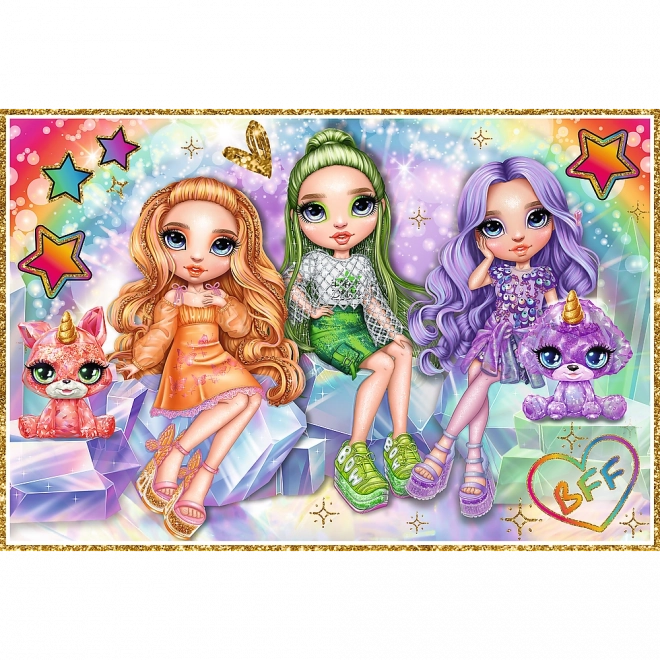 Puzzle 2x200 duhové panenky