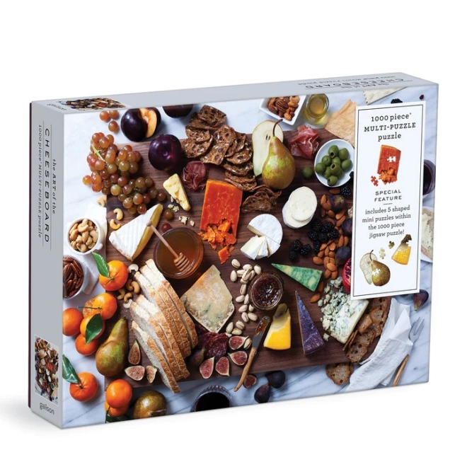 5 tvarovaných mini puzzle uvnitř