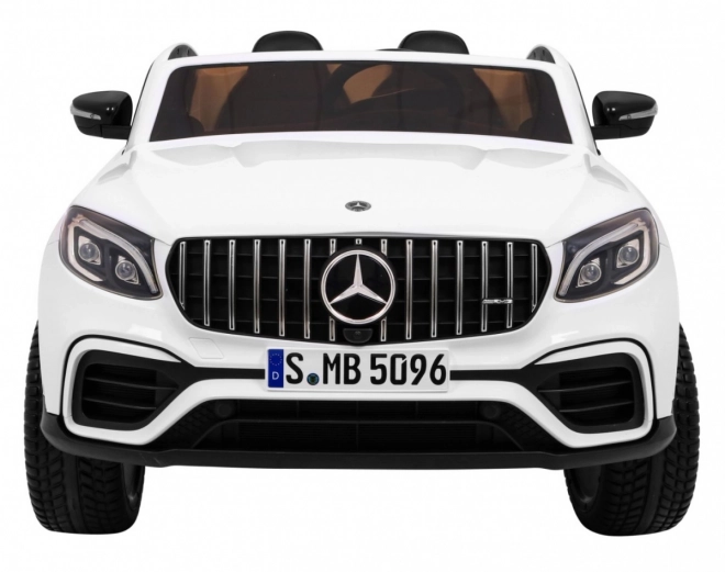 Mercedes GLC 63S dětské auto Bílý + 4x4 + MP4 + LED + Eco kůže + Pomalý start + EVA