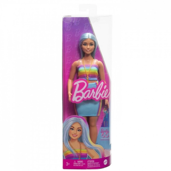 Barbie Fashionistas dlouhé modré vlasy