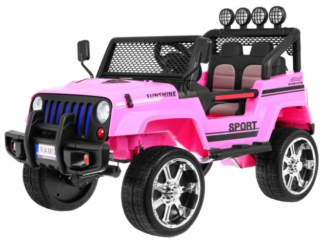 Terénní auto Raptor Drifter růžové + Dálkové ovládání + Pohon 4x4 + Úložný prostor + Pomalý start + LED MP3