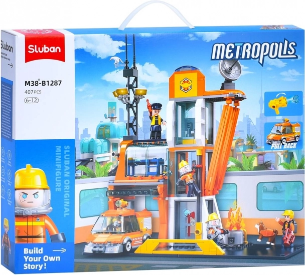Sluban Metropolis Záchranářské Velitelství Stavebnice