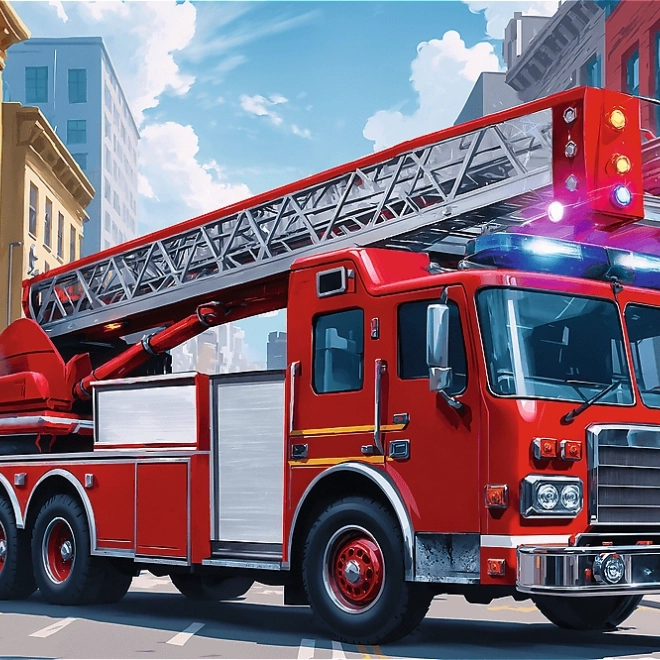Puzzle Hasičský Vůz 60 Dílků