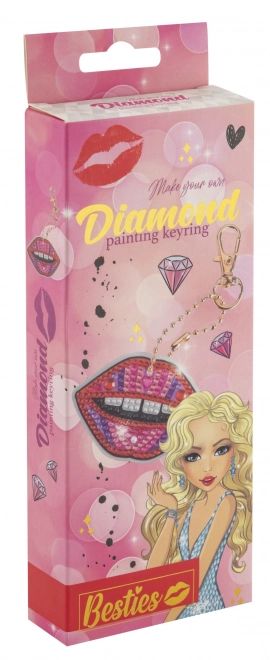 Diamantové Malování Přívěsek - Rty
