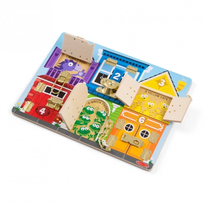 Zámky a bezpečnostní deska Melissa and Doug