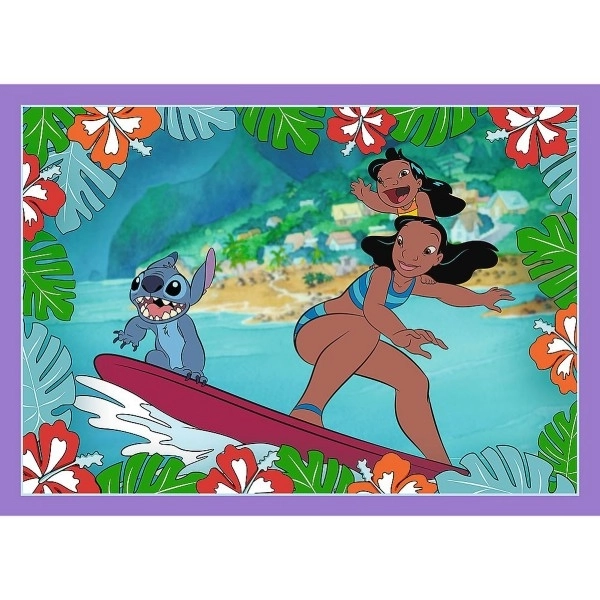 Puzzle Lilo & Stitch 4v1 Šílený den Trefl