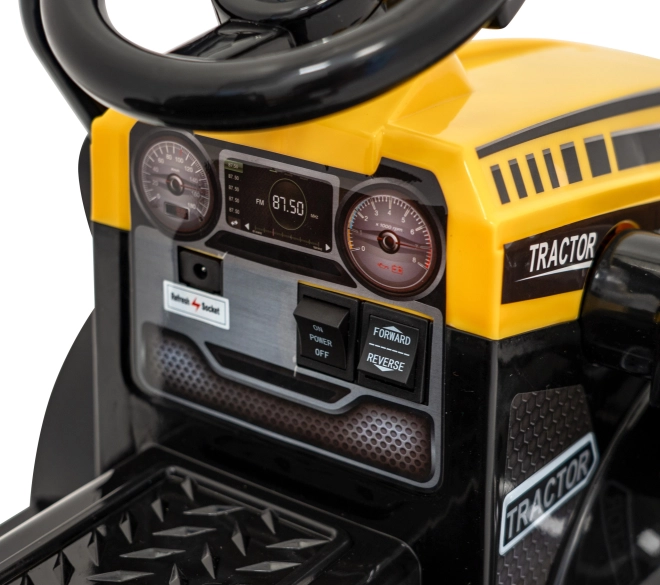 Otroški električni traktor z radlico – Žlutý