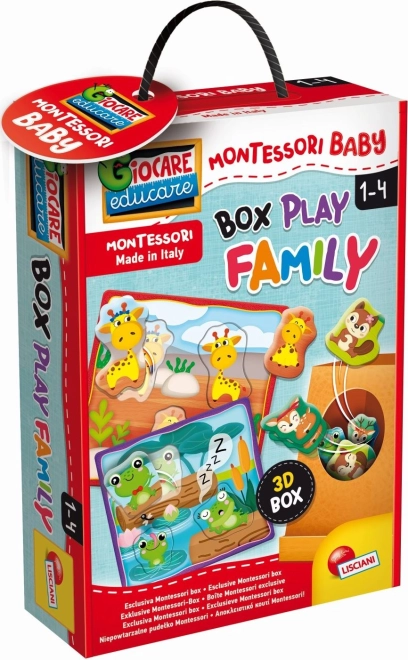 MONTESSORI BABY BOX PLAY FAMILY - Vkládačka mláďátka