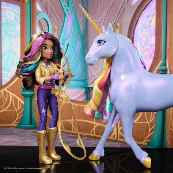 Unicorn Academy světelný jednorožec Wildstar s panenkou Sophií