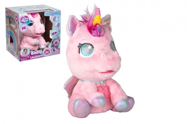 Interaktivní jednorožec Club Petz My Baby Unicorn růžový – Modrý
