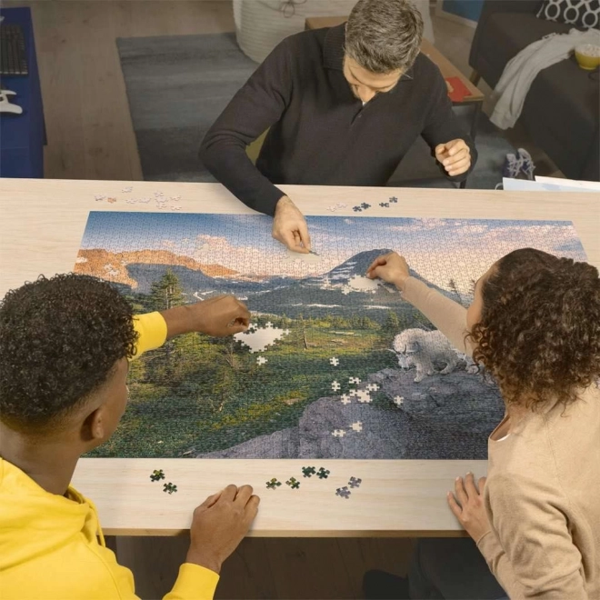 Puzzle Alpská koza s mládětem od Ravensburger