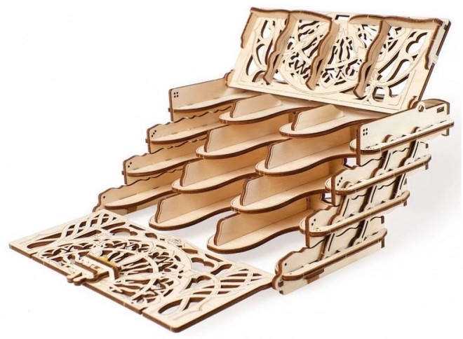 Kazeta na sběratelské karty Ugears 3D dřevěné mechanické puzzle