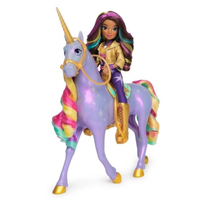Unicorn Academy světelný jednorožec Wildstar s panenkou Sophií