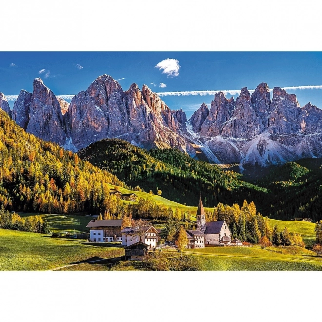 Puzzle Dolina Val di Funes Dolomity 1500 dílků