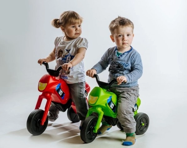 Odrážedlo Enduro malé plast výška sedadla 26cm nosnost do 25kg od 12 měsíců