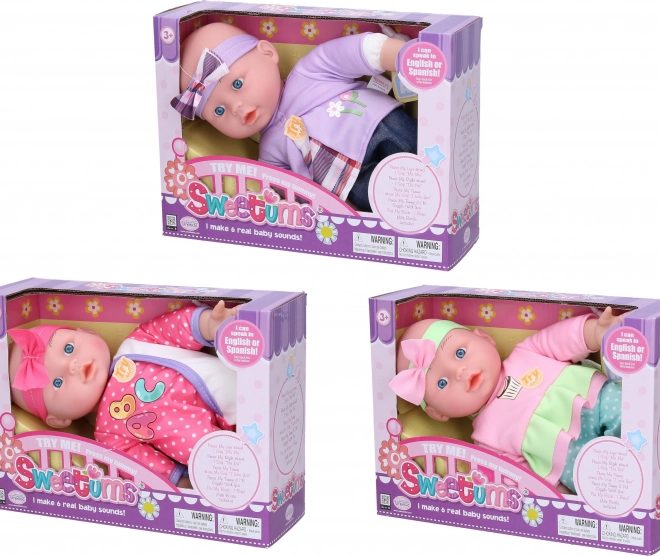 Měkké mluvící miminko 28 cm