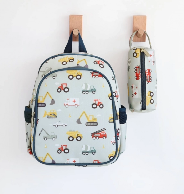 A Little Lovely Company Pouzdro na pastelky – Vozidla