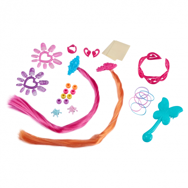 Česací hlava Sparkle Girlz s doplňky